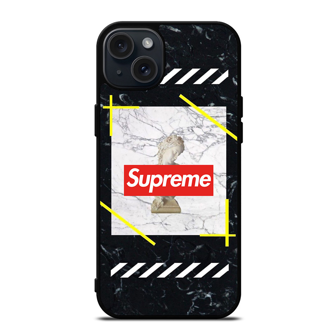 OFF WITE STATUE SUPREME iPhone 15 Plus Case Cover